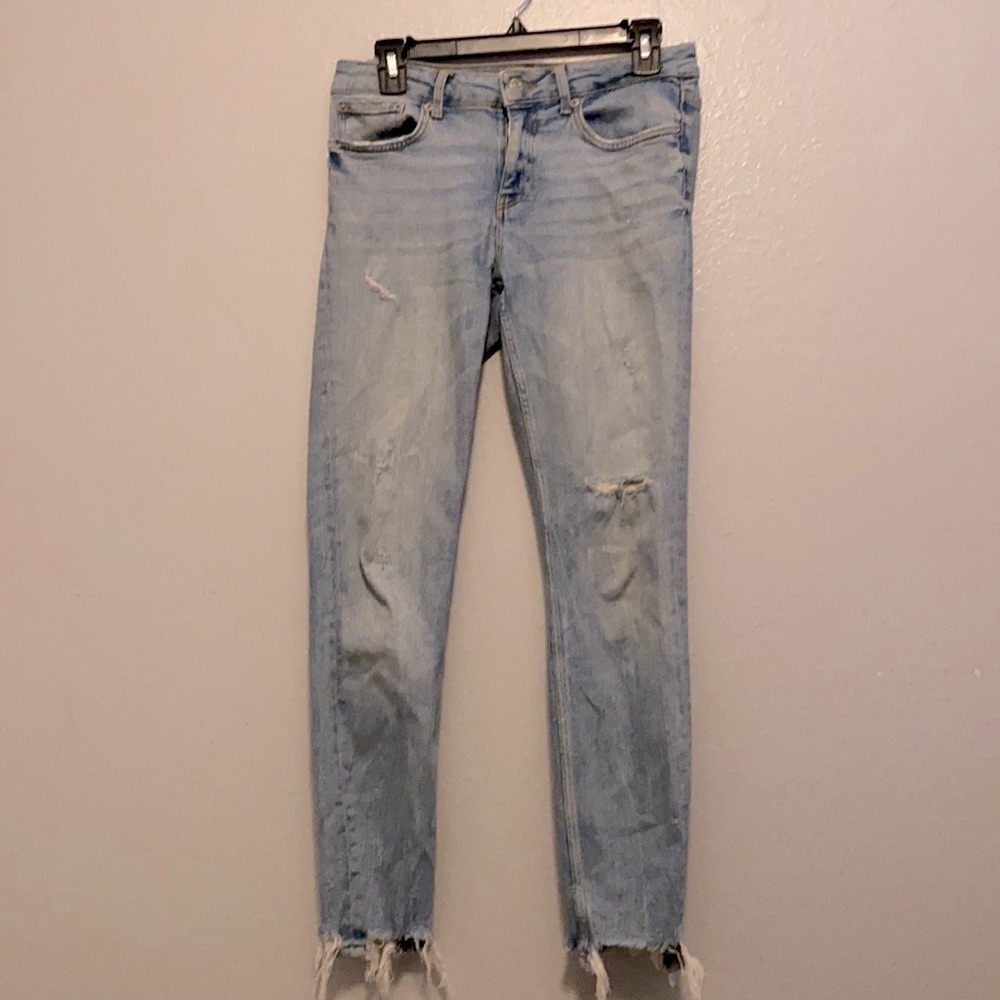 Zara Premium denim collection Light wash jeans